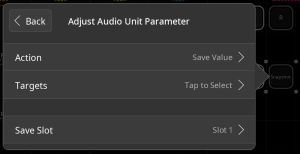 Adjust Audio Unit Parameter - Save