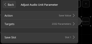 Adjust Audio Unit Parameter After Targeting
